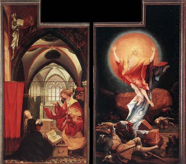 Matthias  Grunewald Annunciation and Resurrection china oil painting image